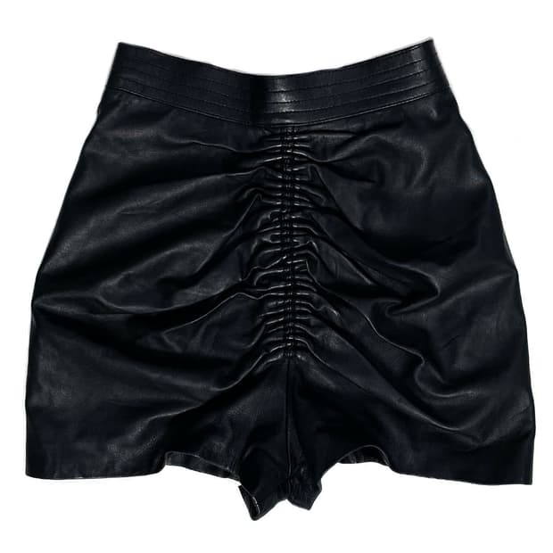 Yoshiki Hishinuma 백 셔링 레더 쇼츠