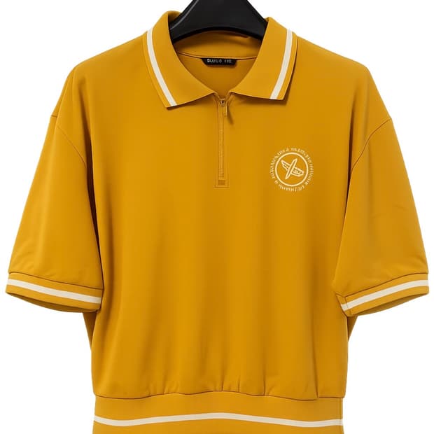 젝시믹스 테니스 옐로우 반집업 카라티셔츠 M