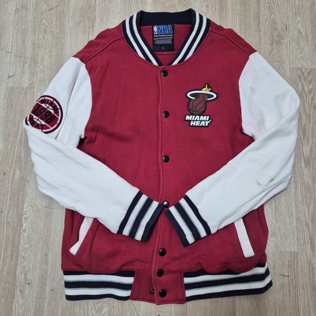 NBA 마이애미 히트 와펜 스웻 바시티 자켓 L(100)