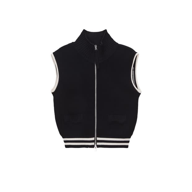 spell point stripe knit vest