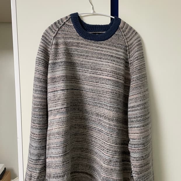 스투시 텍스쳐드 니트 L사이즈