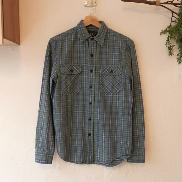 RRL 체크 셔츠