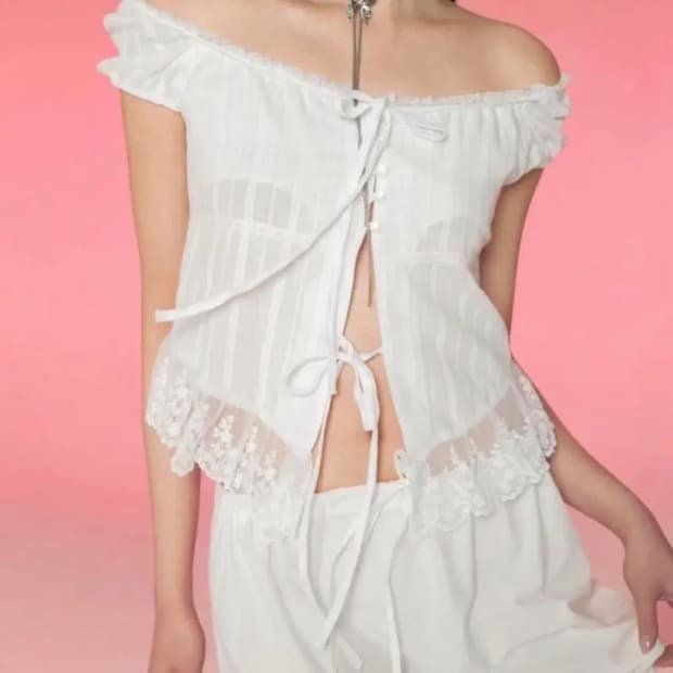 뉴얼린 로제 블라우스 s
