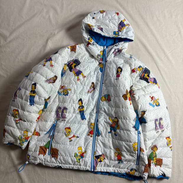 Levis x SImpson 리바이스 심슨 리버시블 다운 푸퍼 자켓 XL