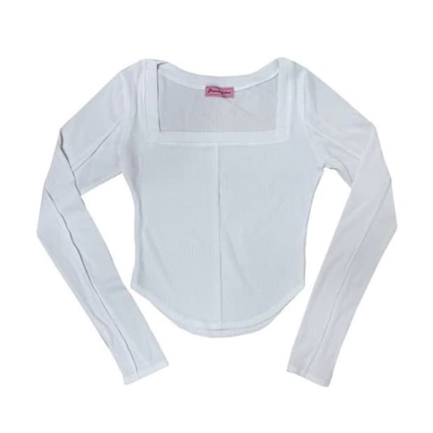 플리즈노팔로우 바비탑 ss 화이트