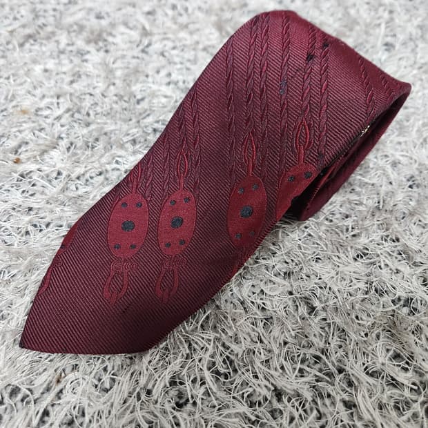 도미니크프랑스 패턴 넥타이 Free - N7