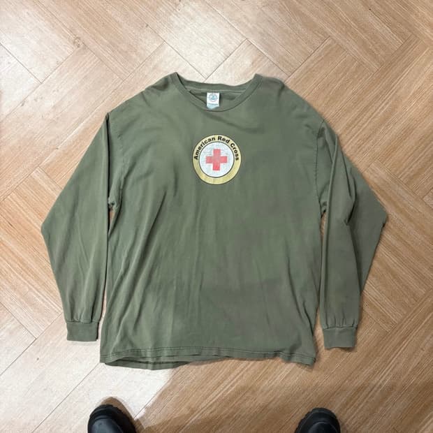 XL)00s Red Cross 롱슬리브
