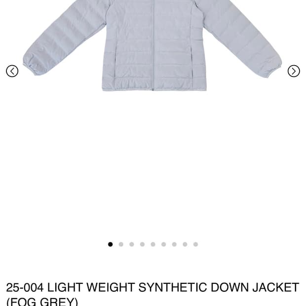 지초이 jichoi 25-004 패딩 Fog Grey
