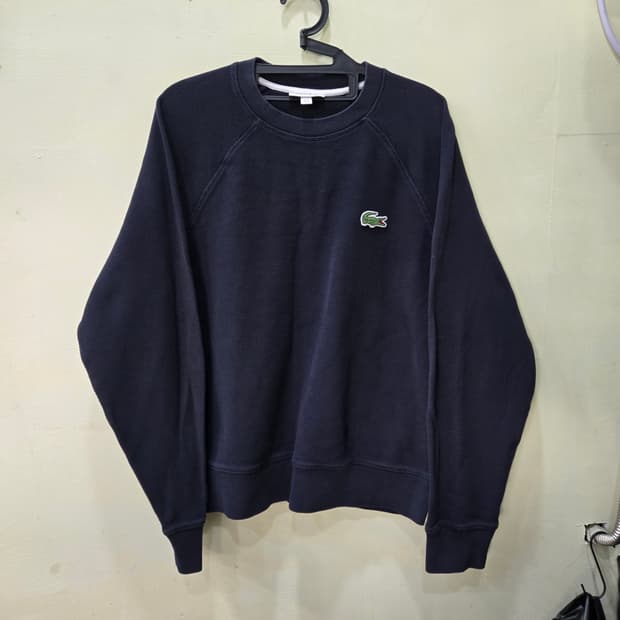 [M] LACOSTE 클래식 피케 맨투맨 (네이비)