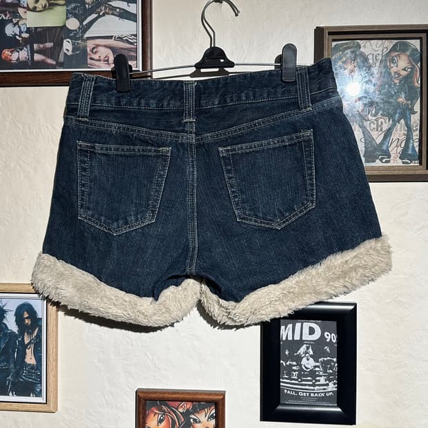 vintage Fur short pants