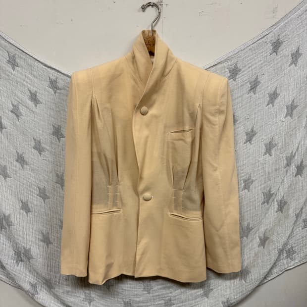 장폴고티에 팜므 린넨 하이넥 자켓 아카이브