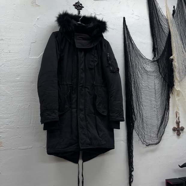 Buffalo bobs 00s trimming fur mods coat