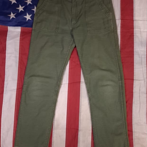 오리지날 어오슬로우 퍼티그 슬림형 팬츠