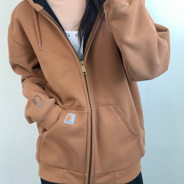 Carhartt 칼하트 카멜브라운 후드집업