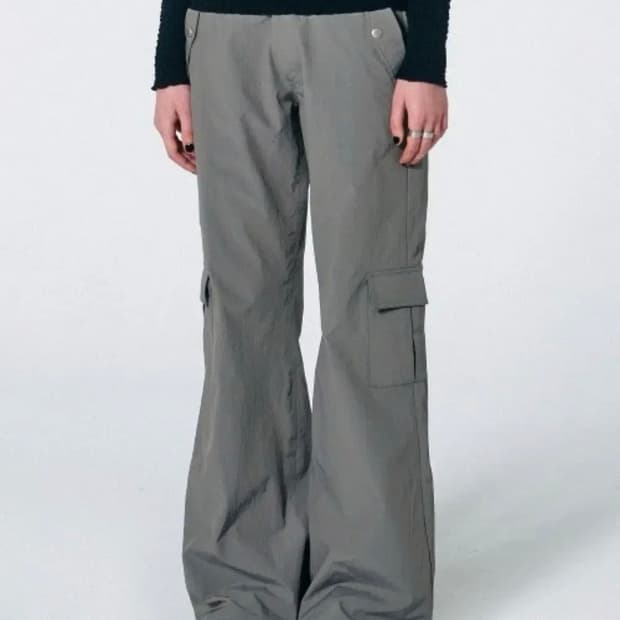 스컬프터 부츠컷 카고팬츠 그레이 xs