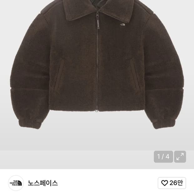 노스페이스 여성 뉴 퍼피 플리스자켓 브라운