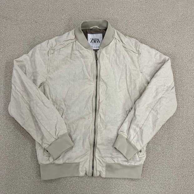 L 자라 린넨 블루종 자켓 0202M1