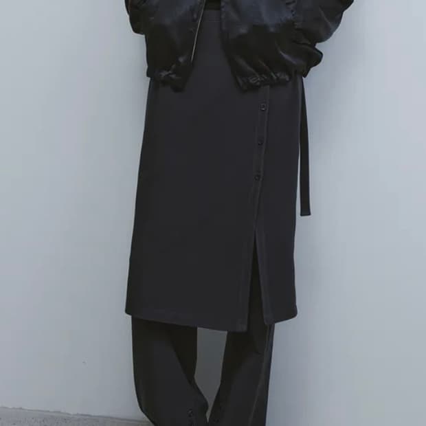 Youth 유스 레이어드 스커트 팬츠 (차콜)