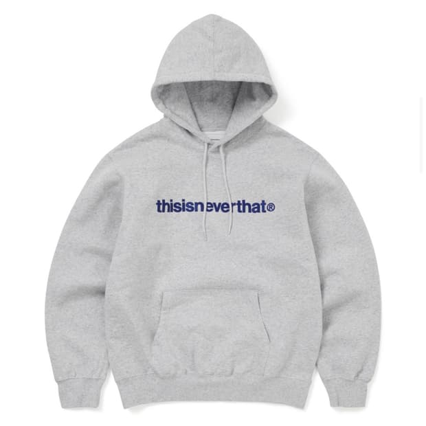 디스이즈네버댓 그레이 기모 후드티