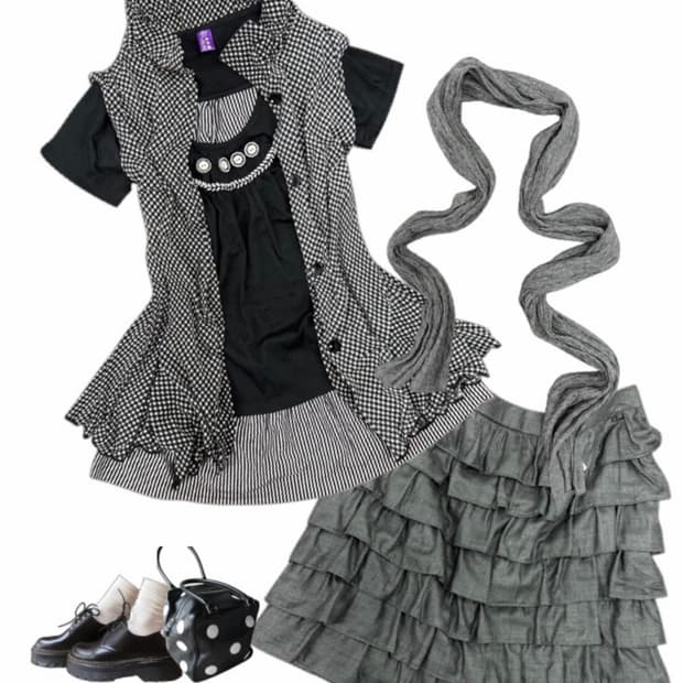 𖤐그레이 니혼진 코디set𖤐 