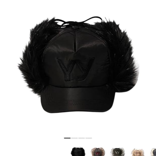 Open yy 이어플랩캡 블랙