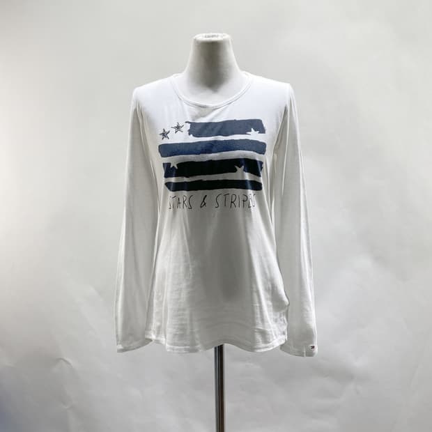 타미힐피거 여성긴팔티셔츠 화이트 90