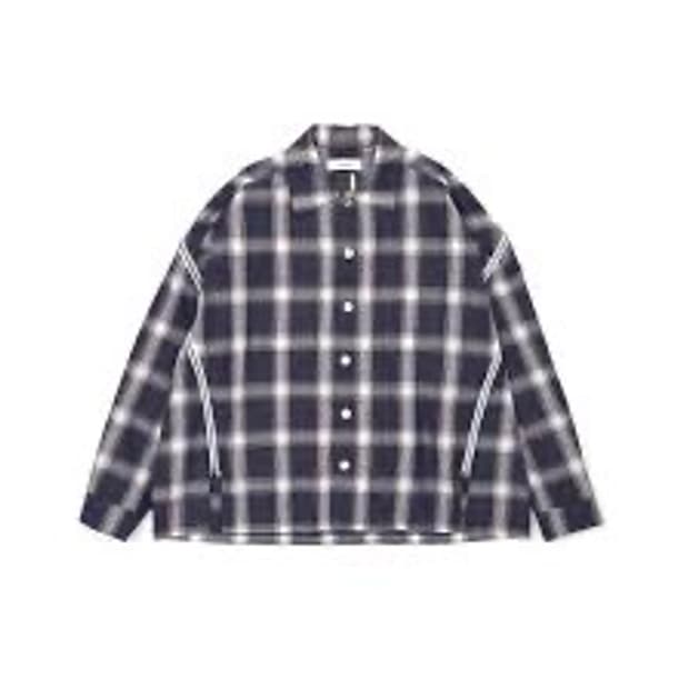 [3] facetasm 23ss ZIPPED CHECK SHIRT