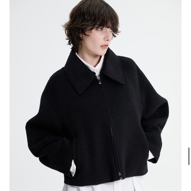 트리밍버드 트라움 숏 자켓 블랙