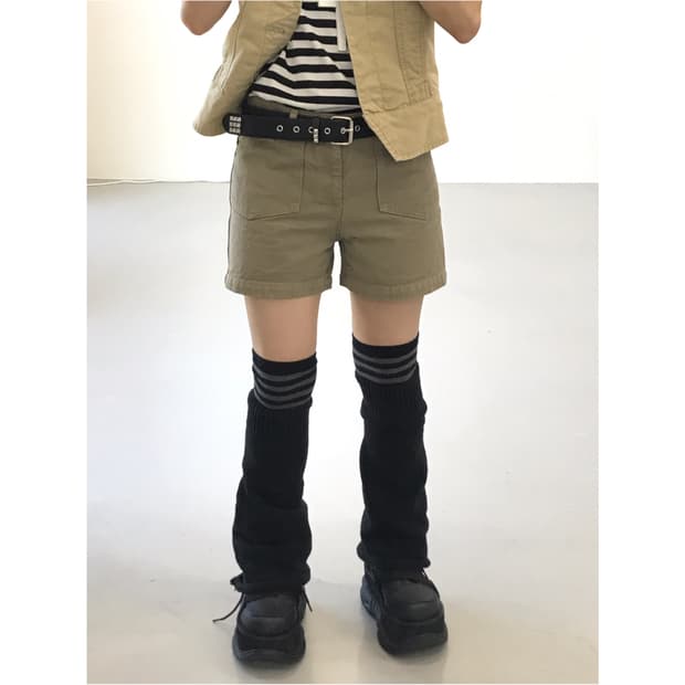 A.p.c. Beige Cotton Shorts