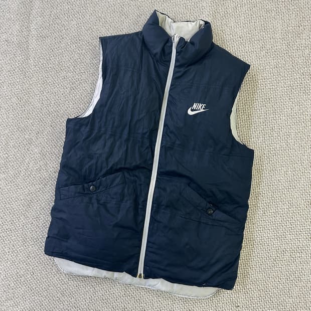 실측확인 나이키 윈드러너 패딩조끼 0403D