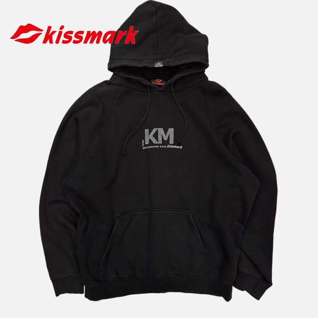 KISSMARK logo raglan hood t-shirt
