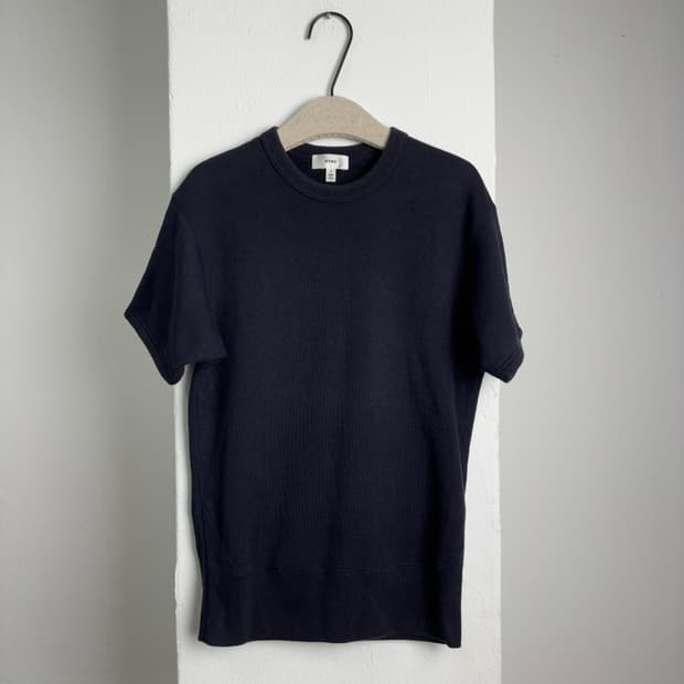 HYKE Navy Sweat T-shirt
