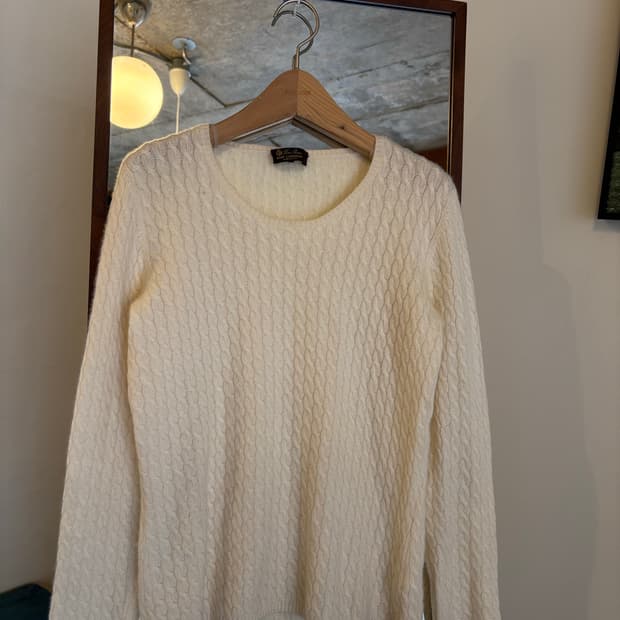 로로피아나 캐시미어 니트 아이보리