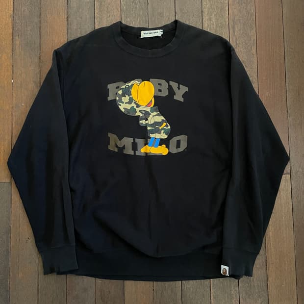 2006년 베이프 OG 베이비마일로 맨투맨 스웻셔츠