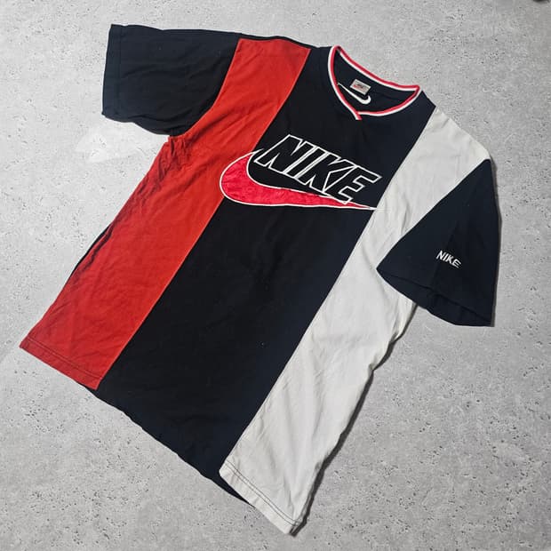 XL 나이키 90s 빅로고 올드스쿨 오버핏 반팔 티 코르티스