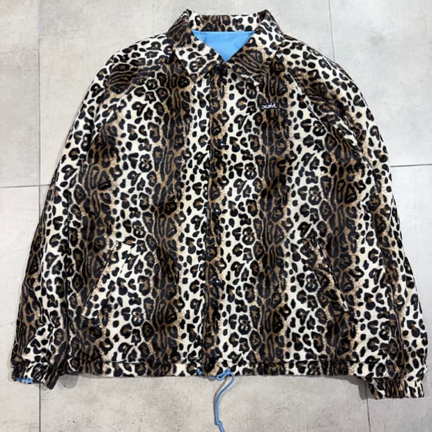 X-girl 양면 리버시블 호피 갸루 코치자켓