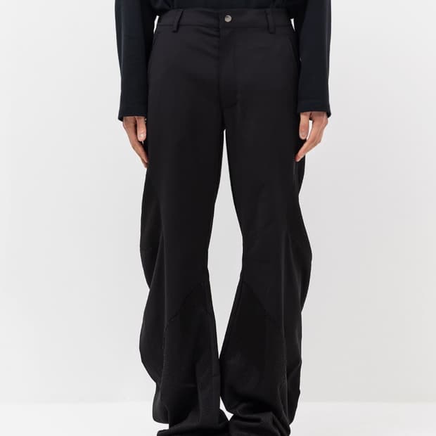 Cmmawear ARTICULATED BACK-ZIP TROUSERS