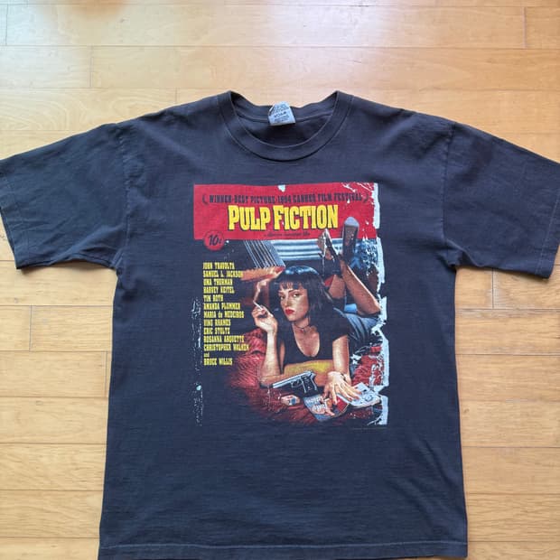 1994 펄프 픽션 영화 포스터 티셔츠 XL