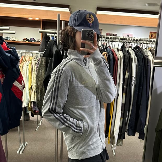 OS)Adidas 빈티지 기모 플리스 SF 트랙 자켓