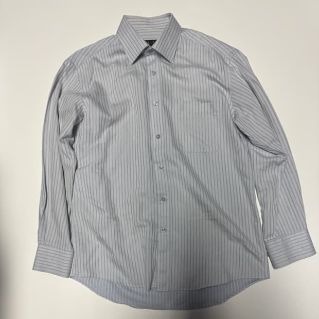 닥스 Daks 스트라이프 셔츠 L 스카이블루