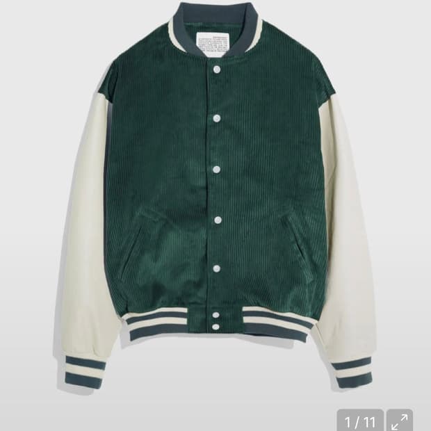 CORDUROY VARSITY JACKET (GREEN) / M사이즈