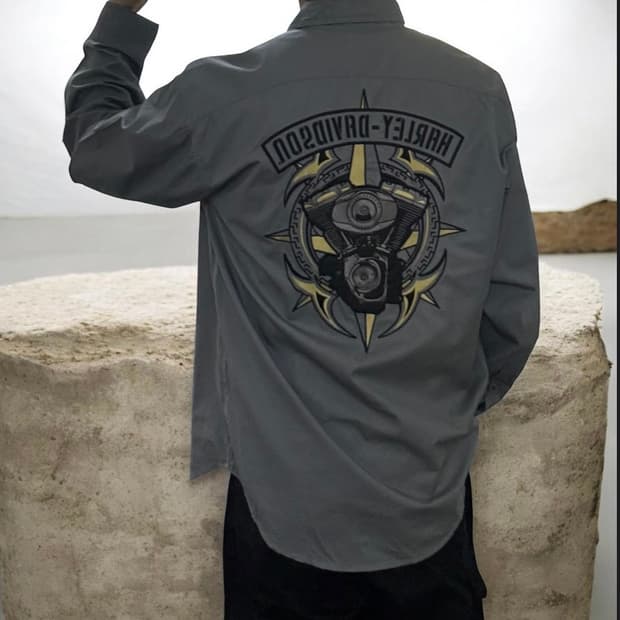 할리데이비슨 빅로고 셔츠