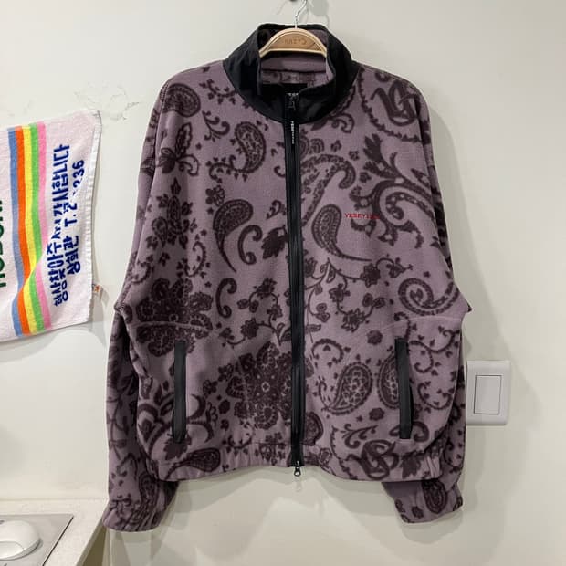 226 예스아이씨 페이즐리 플리스 후리스 투웨이