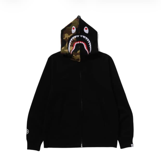 베이프 샤크 후드집업