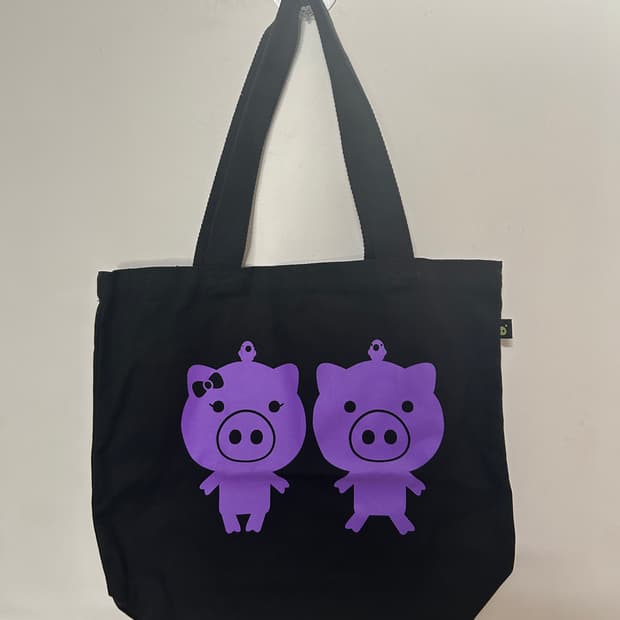 악마 돼지 토트백 