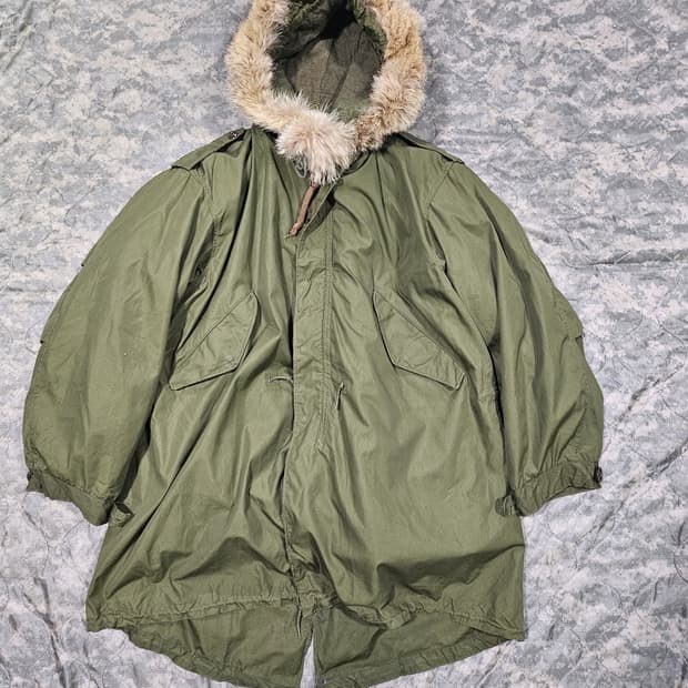 50s 미군오리지날 m51파카 양털내피 코요테후드 셋