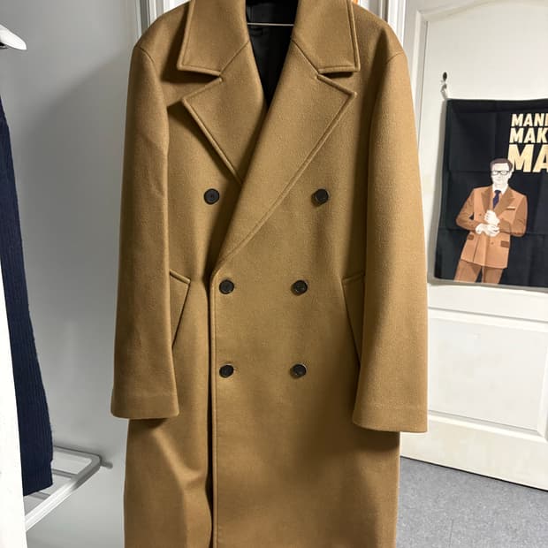 인사일런스 울 캐시미어 더블코트