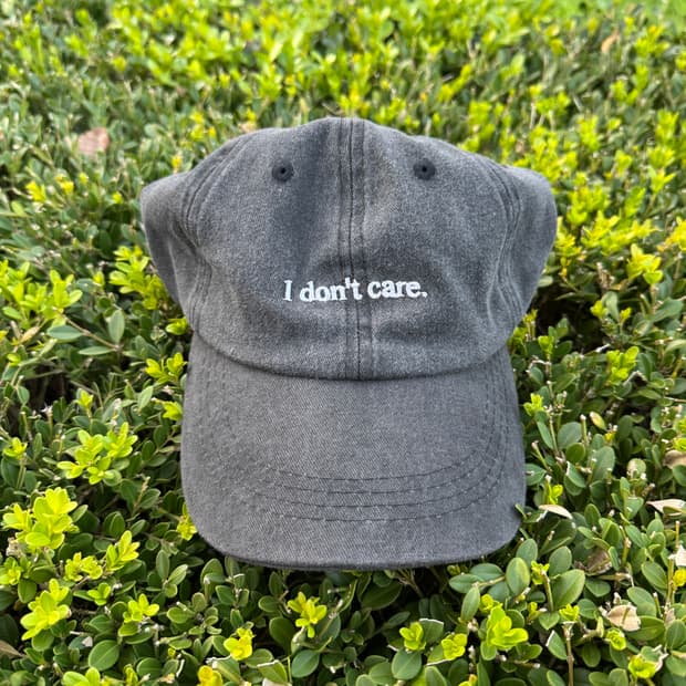 USA idontcare 빈티지 모자 볼캡 피그먼트