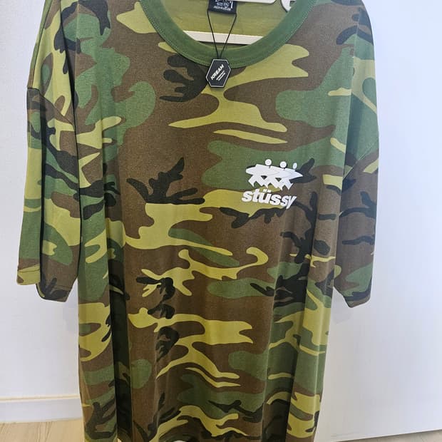 스투시 서프워크 티셔츠 카모 xxl
