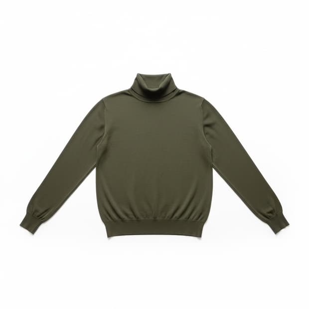 Lardini 라르디니 올리브색 터틀넥 니트